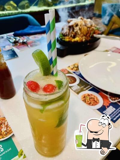 You can enjoy a drink from the menu