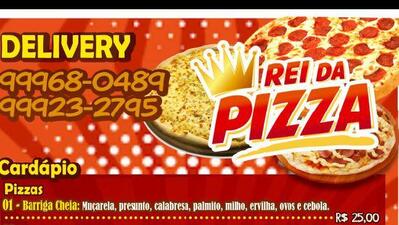 Olhe as informações sobre o Rei da pizza