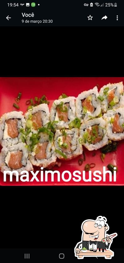 Experimente diferentes opções de sushi