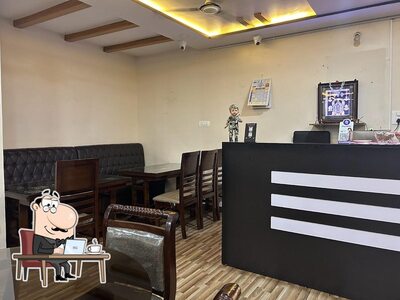 The interior of Godavari Military Restaurant