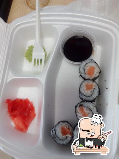 Les sushi sont offerts par Kafe Tokati