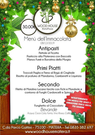 Ecco la pubblicità di Wood House RistoPizza