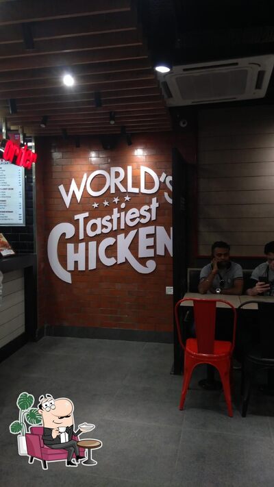 The interior of KFC