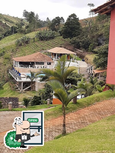 O exterior do Rancho das Montanhas