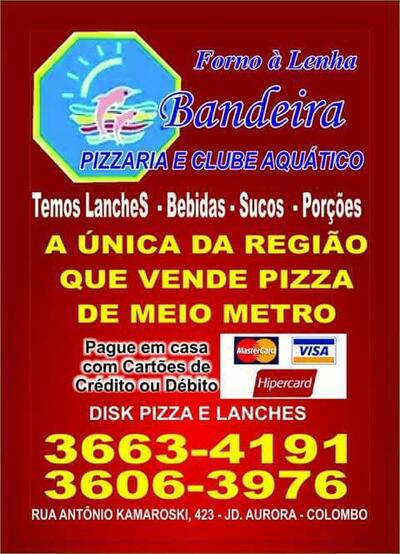 O Pizzaria Bandeira Colombo PR tem seu próprio respresentação visual
