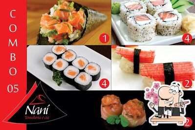 Sushi é um popular refeição originário do Japão