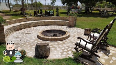 Você pode espairecer no na área externa do Rancho Bem Estar