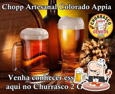 Churrasco 2 Gêmeos Seropédica RJ serve uma seleção de cervejas
