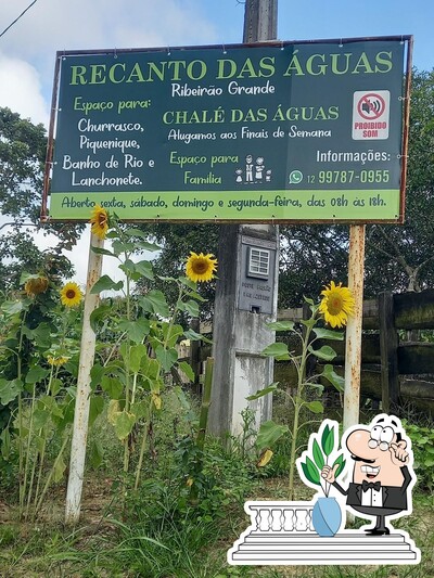 a parte exterior é uma característica importante do Recanto das águas