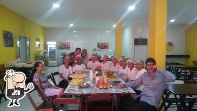 O interior do Dona Nete Restaurante