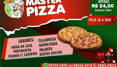 Aqui está a publicidade do Master Pizzas