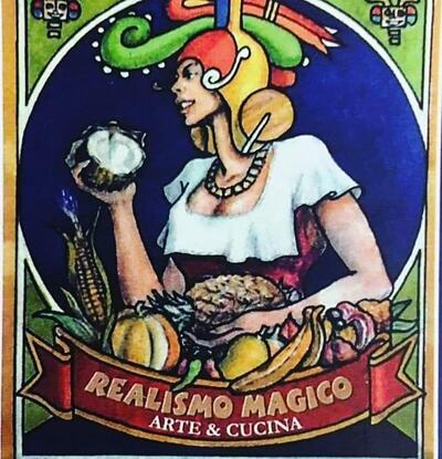 La pubblicità contiene informazioni su Realismo Magico Arte e Cucina