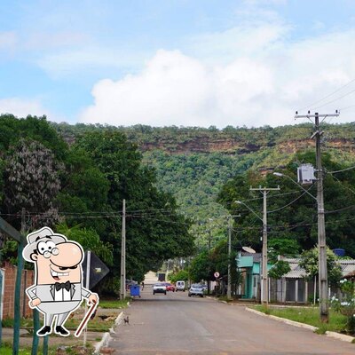 o exterior é uma característica importante do Mangueiras Bar e muito bom