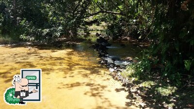 Você pode espairecer no na área externa do Recanto Do Amor