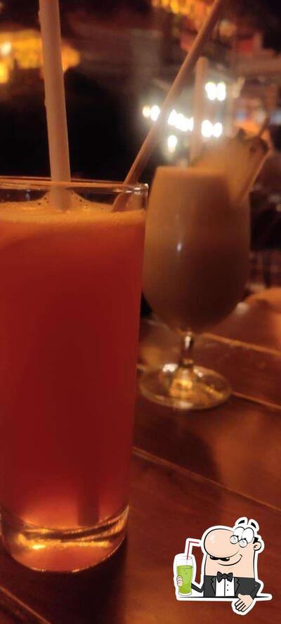 You can enjoy a drink from the menu
