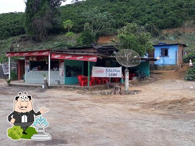 O exterior do Ranca Toco Rei do Suco e do Empadão Lanchonete