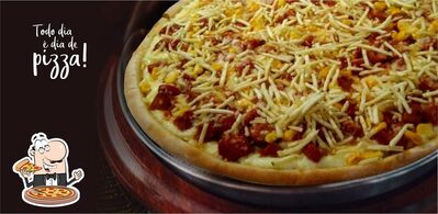 Escolha diferentes variedades de pizza