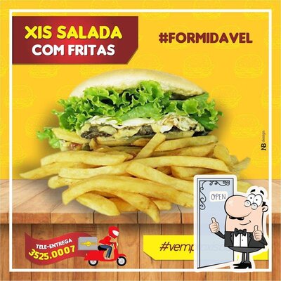 A publicidade mostra informações sobre o Xis da Sete