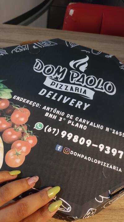Aqui está a publicidade do Pizzaria Dom Paolo