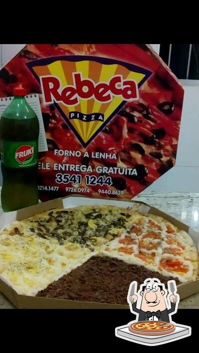 Escolha pizza no Rebeca pizza
