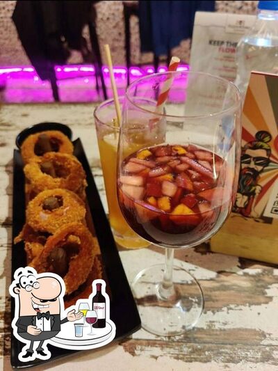 Order an alcoholic drink from the menu