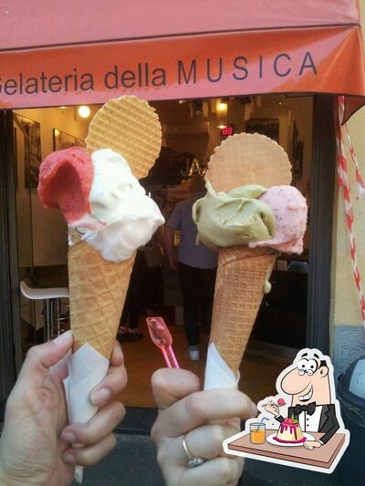La Gelateria della Musica provides a selection of sweet dishes