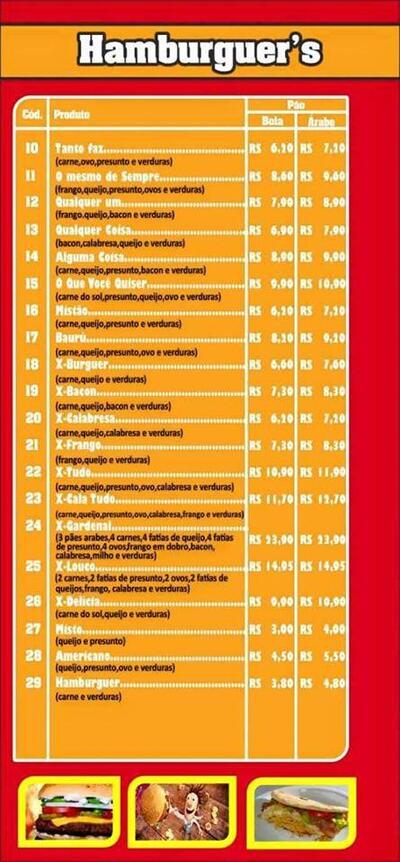 A representação visual da marca do Meck Lanches