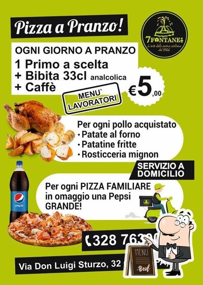 La pubblicità mostra le informazioni su 7 Fontane