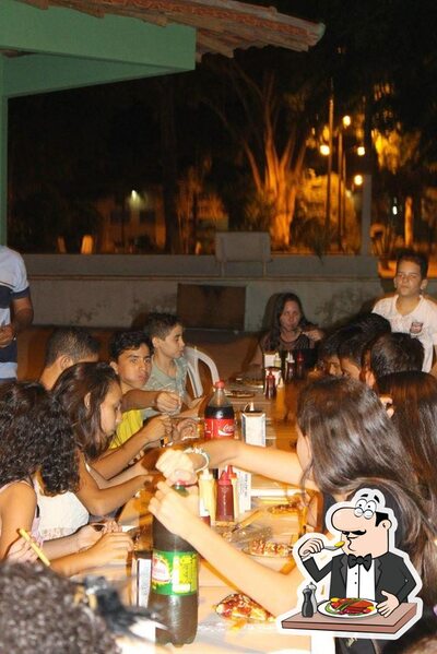 Comida em Terraço pizzaria