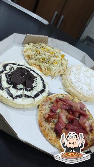 Escolha pizza no Pizzaria do Chaves