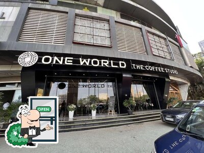 The outside area is an important feature of One World - The Coffee Studio