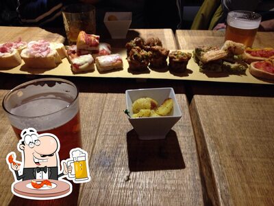 Degusta una birra con la cena