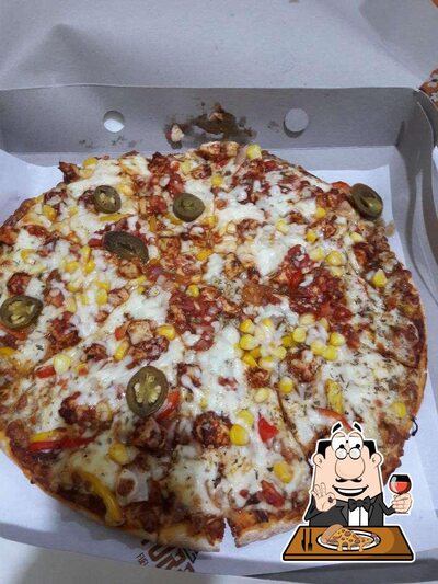 Order pizza at Turbo Cafe