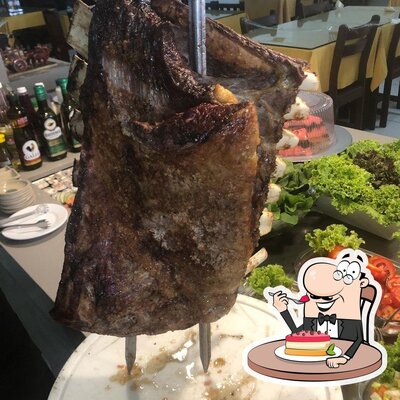 Churrascaria do Bigode - Serraria serve uma escolha de pratos doces