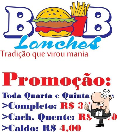 Leia as informações sobre o Bob Lanches