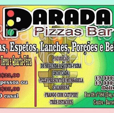 Leia as informações sobre o Parada Pizza'z Bar