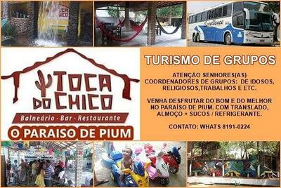 A publicidade mostra informações sobre o Toca do Chico