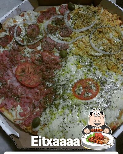 Comida em Pizza Cone
