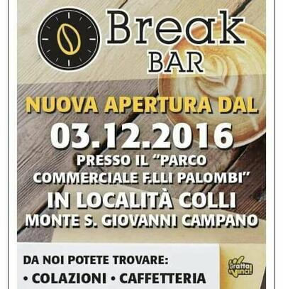 Ecco la pubblicità di Break bar