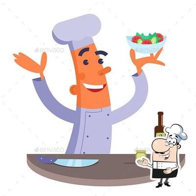 Desfrute culinária cozido pelo chef