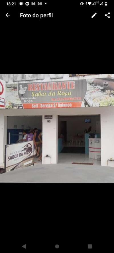 Aqui está a publicidade do Restaurante sabor da roça