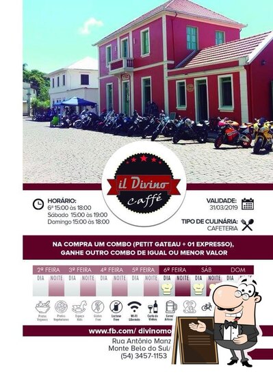 O exterior do Il Divino Café