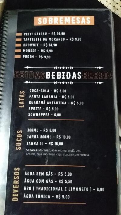 A publicidade apresenta informações sobre o D' Ferrera pizza bar