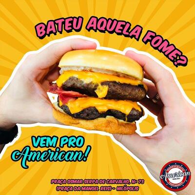 Aqui está a publicidade do American Gastronomia Nilópolis Nilópolis RJ