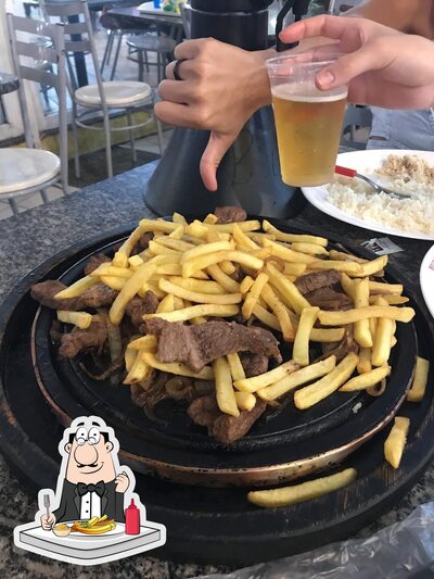 Você pode conseguir batatas fritas como acompanhamento ou lanche