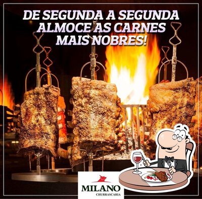Milano Churrascaria oferece refeições de carne