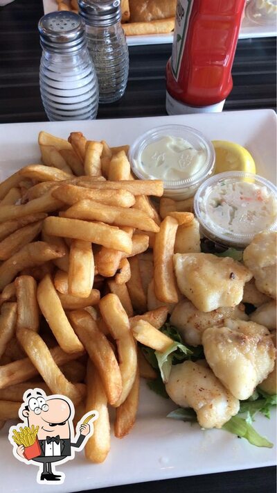 A Pro-Mer vous pouvez essayer des frites, des pommes frites
