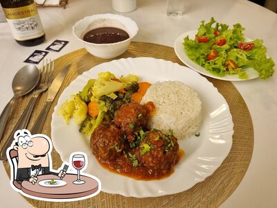 Comida em Cafeteria Espresso Violeta