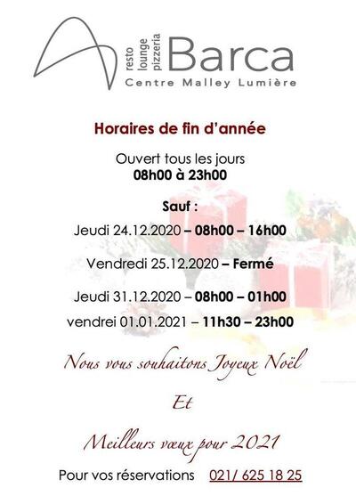 Voici l'annonce publicitaire de Barca