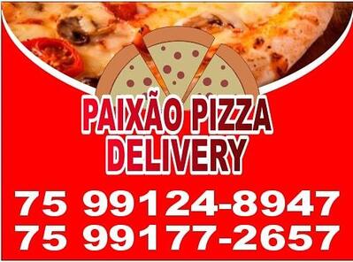 Aqui está a publicidade do Paixão pizzas